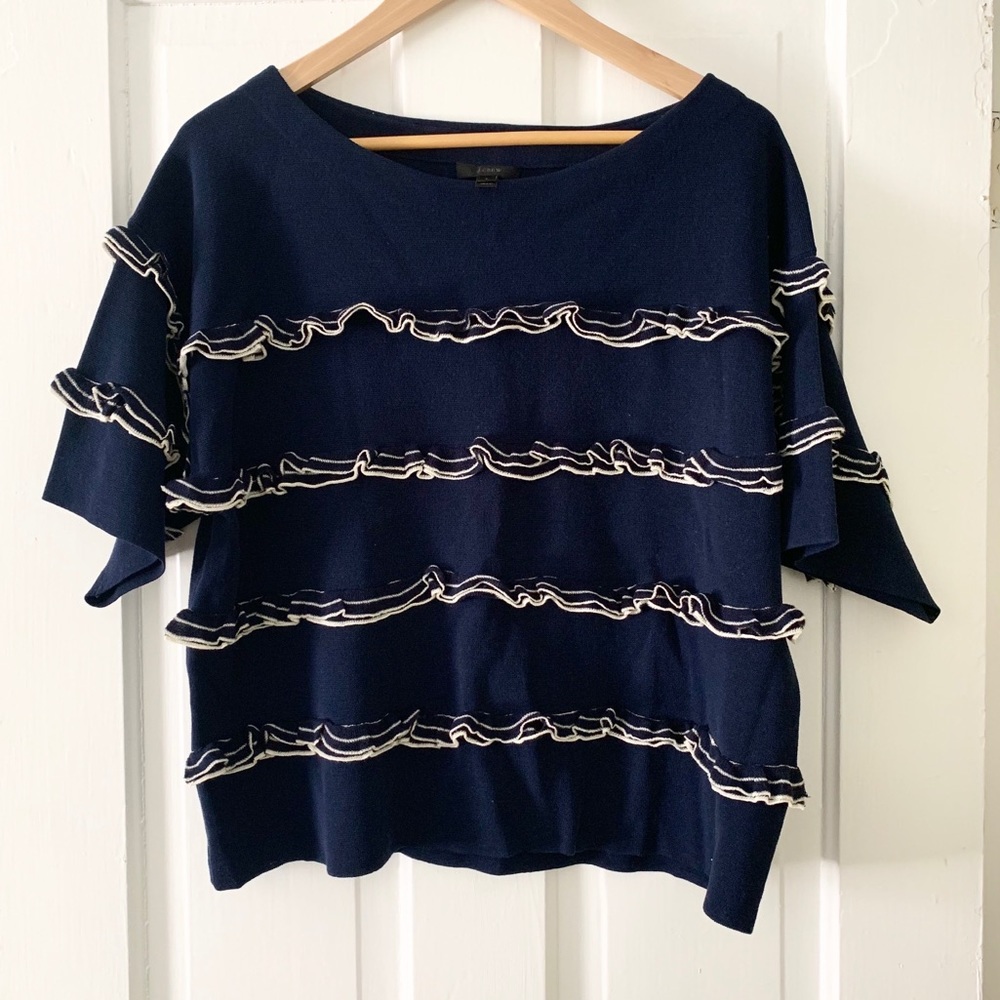 J.crew ruffle sweater!